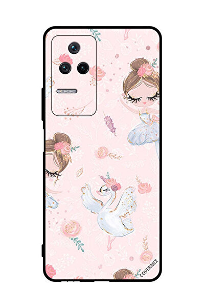 Covernex غطاء حماية لهاتف شاومي بوكو F4 5G - فتاة دوللي وزهور