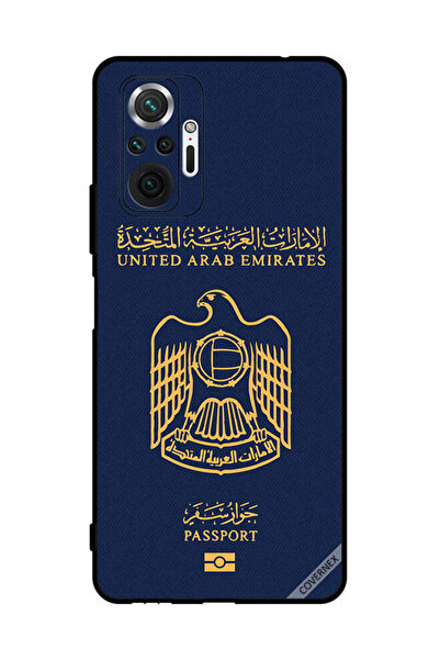 Covernex غطاء حماية لهاتف شاومي ريدمي نوت 10 برو بنمط جواز سفر الإمارات العربية المتحدة