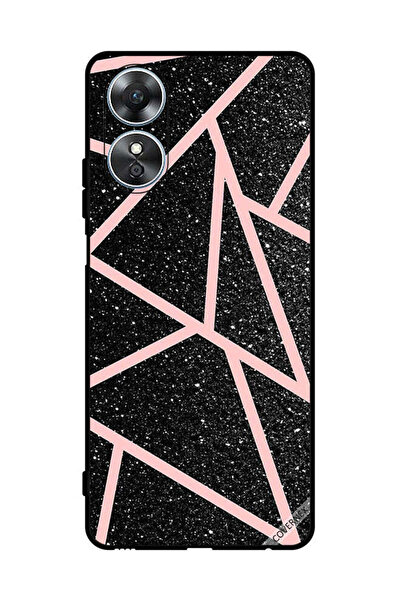 Covernex غطاء حماية لهاتف Oppo A17 بنقشة لامعة ومسارات