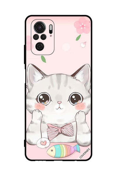 Covernex غطاء حماية لهاتف شاومي ريدمي نوت 10 4 جي - سمكة قطة