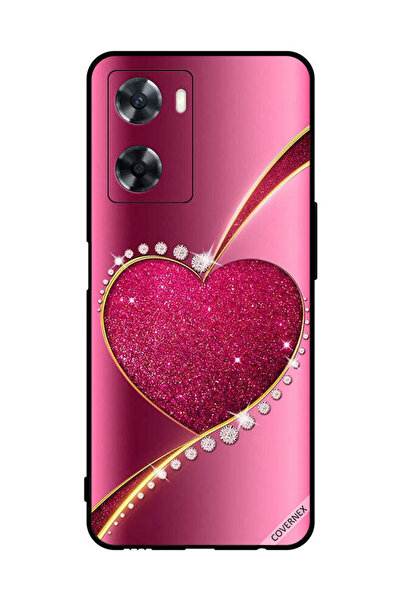 Covernex غطاء حماية لهاتف Oppo A57s - قلب لامع من الألماس