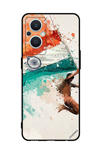 Covernex غطاء حماية لهاتف Oppo Reno 7 Lite يحمل علم الهند أثناء الطيران