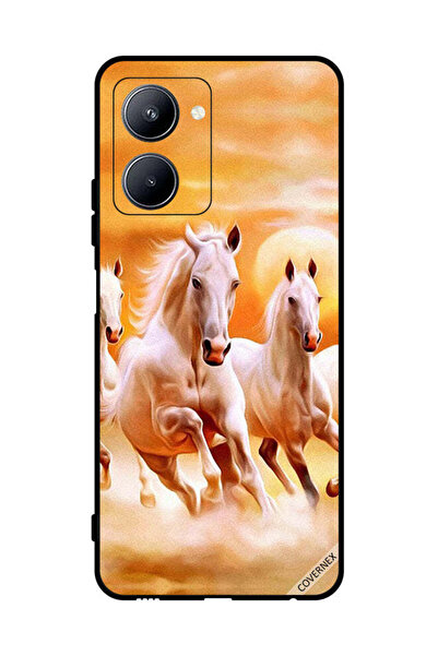 Covernex Protective Case Cover For Realme C33 Horses Running
