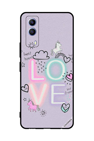 Covernex غطاء حماية لهاتف فيفو T1x سويت هارت لوف يونيكورن