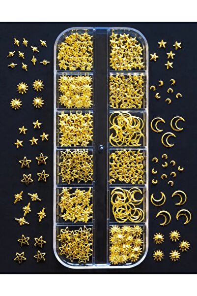 Sibelon Nail Art Charm Takma Tırnak Aksesuarları (Karışık Model )Metal Charm ...