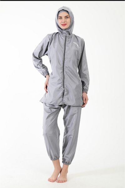 hashtag Plain Plain Parachute Hijab Swimsuit