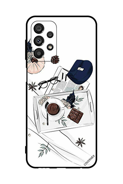 Covernex غطاء حماية لهاتف سامسونج جالاكسي A23 5G - فن القهوة والشوكولاتة