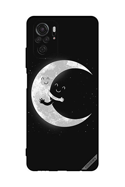 Covernex غطاء حماية لهاتف شاومي ريدمي نوت 10 4G - عناق القمر والسماء المظلمة