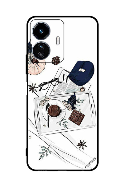 Covernex غطاء حماية لهاتف vivo Y77 بتصميم فن القهوة والشوكولاتة