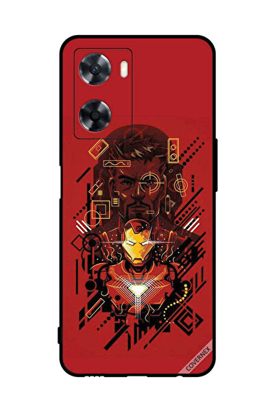 Covernex غطاء حماية لهاتف Oppo A77 4G برسومات الرجل الحديدي