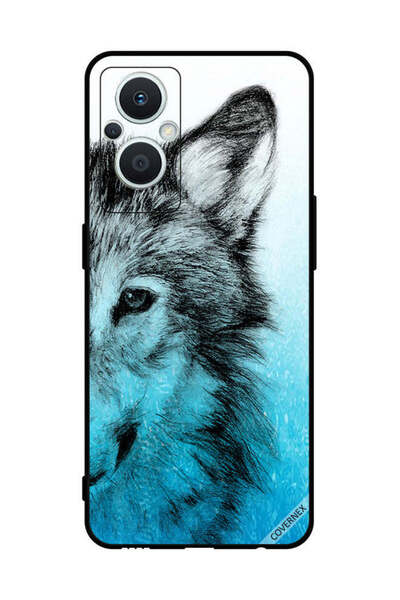 Covernex غطاء حماية لهاتف Oppo Reno 7 Z 5G - وجه ذئب نصفي