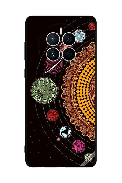 Covernex غطاء حماية لهاتف هواوي ميت 50E بتصميم ماندالا للنظام الشمسي