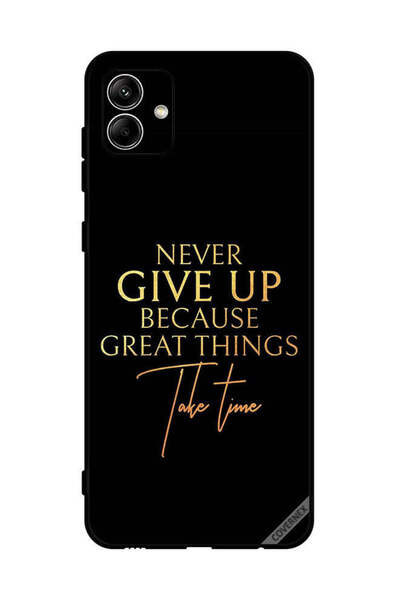 Covernex غطاء حماية لهاتف سامسونج جالاكسي A04 4G لا تستسلم أبدًا لأن الأشياء ...