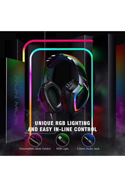 RUNMUS K1-B RGB Professional Gaming Headset - New Product