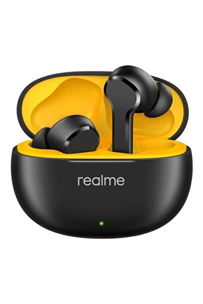 realme سماعات أذن لاسلكية حقيقية Buds T110، مقاومة للماء IPX5، تشغيل يصل إلى 38 ساعة، لون أسود