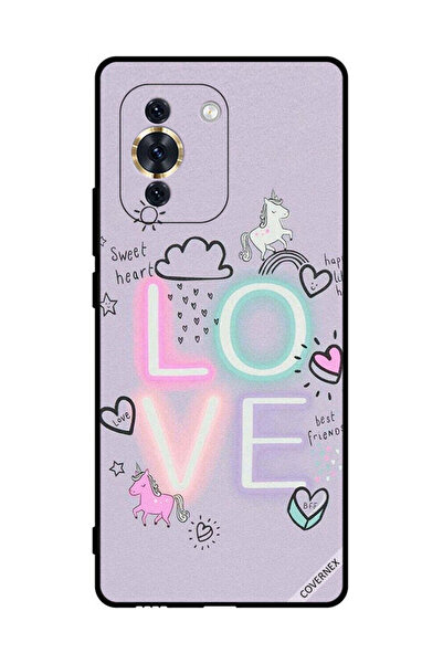 Covernex غطاء حماية لهاتف هواوي نوفا 10 - قلب حلو، حب، وحيد القرن