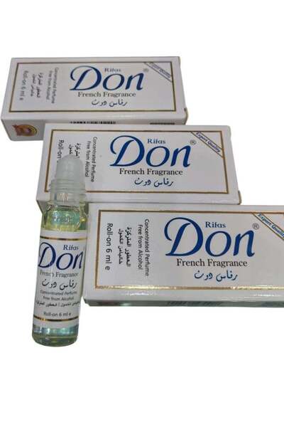 Don French Perfume Oil Rollerball Alcohol-Free 6ml x3