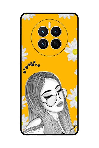 Covernex Protective Case Cover For Huawei Mate 50 Glasses Girl Art