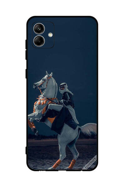 Covernex غطاء حماية لهاتف سامسونج جالاكسي A04 4G، شاب على حصان