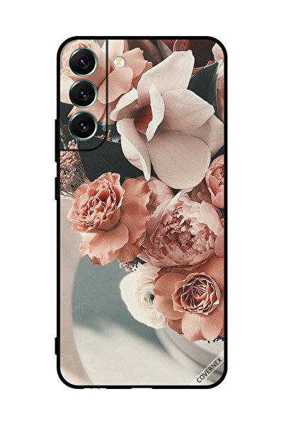 Covernex غطاء حماية لهاتف سامسونج S22+ 5G باقة من زهور الخوخ الجميلة