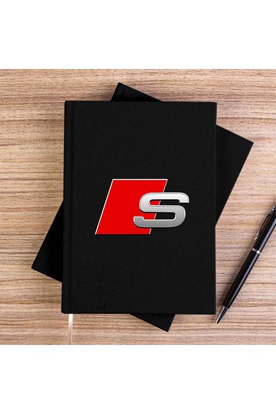 Z zepplin Audi S Line Logo Black Unlined Canvas Notebook