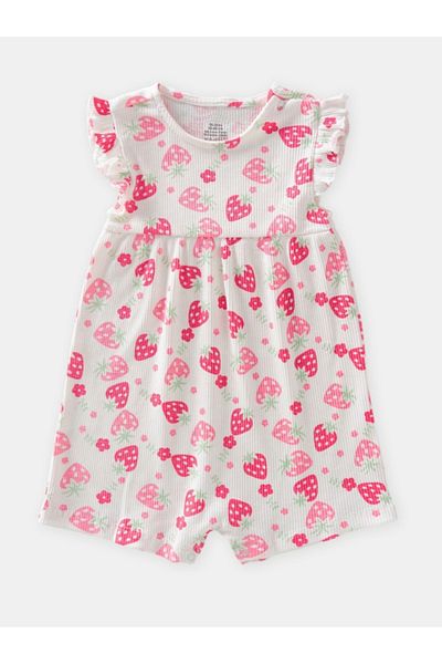 Fuar Baby 100% Cotton Camisole Short Leg Baby Romper (3-24 Months)
