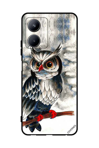 Covernex غطاء حماية لهاتف Realme C33 - رسم بومة