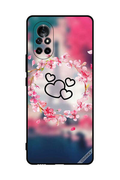 Covernex غطاء حماية لهاتف هواوي نوفا 8 - مشبك فني على شكل قلوب