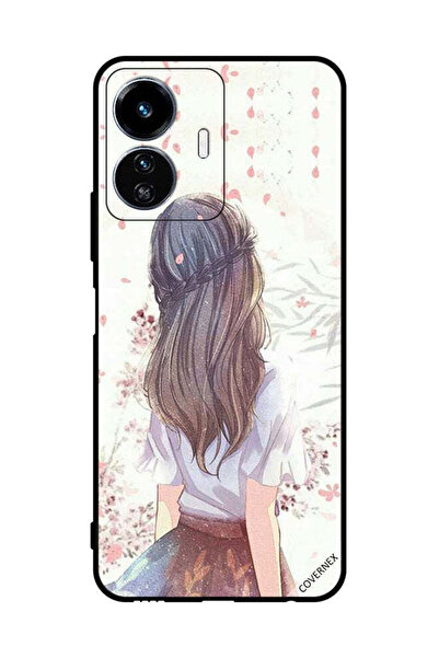 Covernex غطاء حماية لهاتف فيفو Y77e بطبعة فتاة لطيفة في تفكير عميق