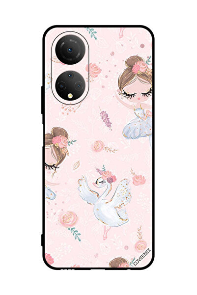 Covernex غطاء حماية لهاتف Honor X7 - فتاة دوللي مع زهور