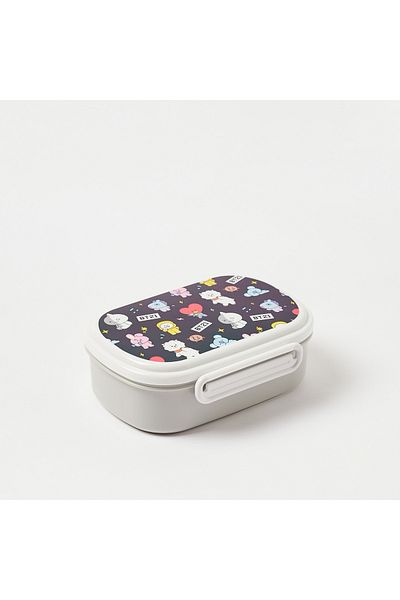 BT21 Printed 2-Compartment Lunch Box with Lid