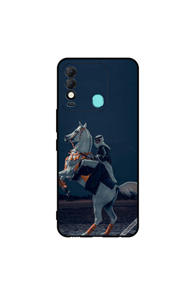 Covernex غطاء حماية لهاتف تكنو سبارك 8 - شاب على حصان