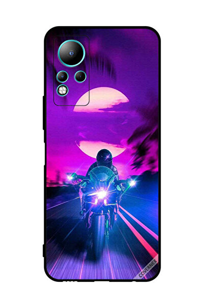 Covernex غطاء حماية لهاتف Infinix Note 11 راكب الدراجة النارية يترك القمر خلفه