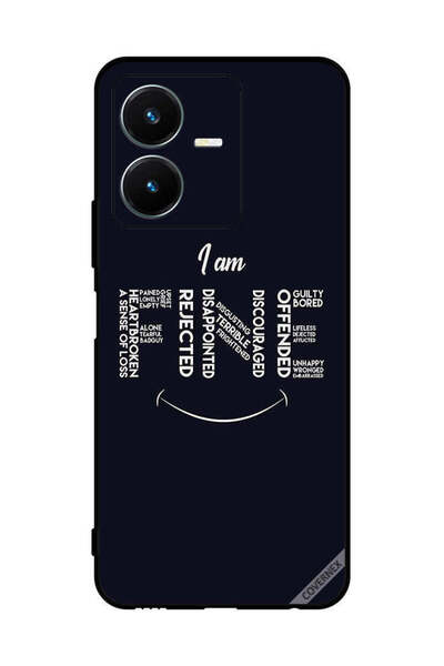 Covernex غطاء حماية لهاتف فيفو Y22 بخط اليد أنا بخير