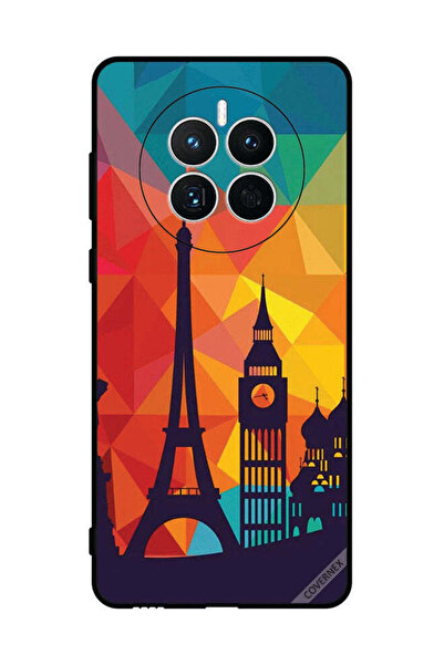 Covernex غطاء حماية لهاتف هواوي ميت 50 بنمط باريس الملون
