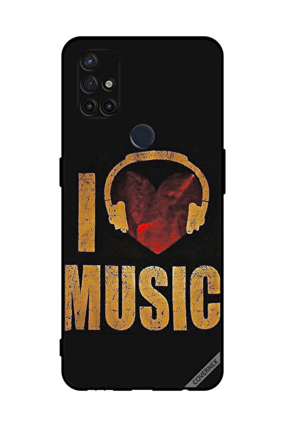 Covernex غطاء حماية لهاتف OnePlus Nord N10 5G Vintage I Love Music