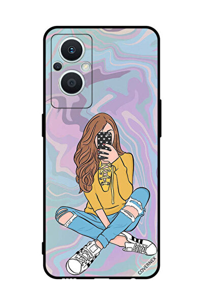 Covernex غطاء حماية لهاتف Oppo Reno 7 Lite صورة فتاة تلتقط صورة