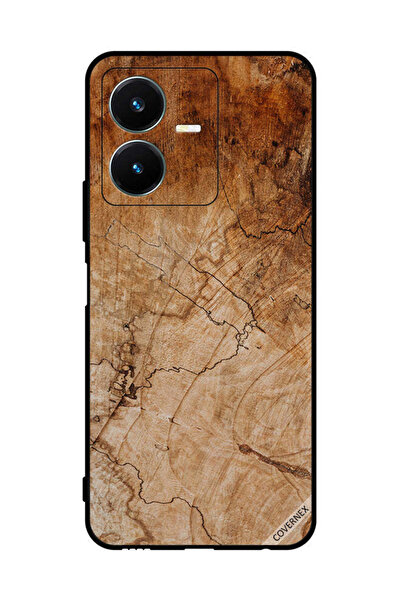 Covernex غطاء حماية لهاتف Vivo Y22s بنمط خشبي عتيق