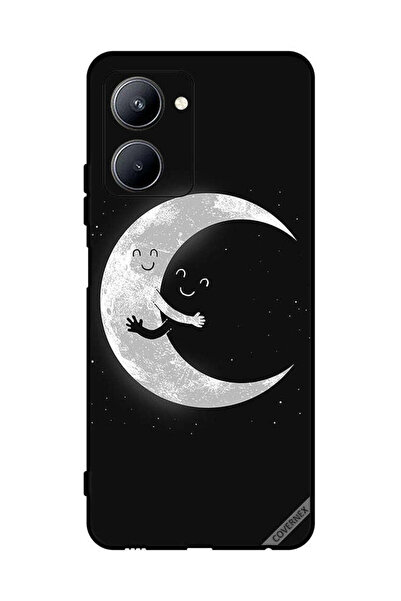 Covernex غطاء حماية لهاتف Realme C33 عناق القمر والسماء المظلمة