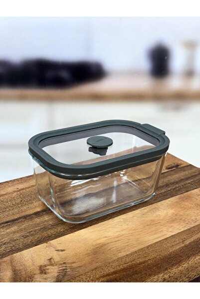 AROW Arow Fruta Glass Vacuum Storage Container 800 ml Tkebt Gray