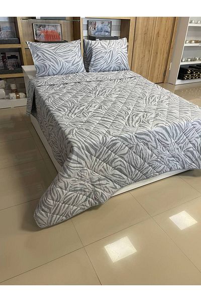 Sudemhome Modern Style Double King Size Pique Bedspread Set 230X250Cm 2Pcs Pillowcases 50X70Cm