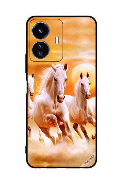 Covernex غطاء حماية لهاتف vivo Y77e - خيول تركض