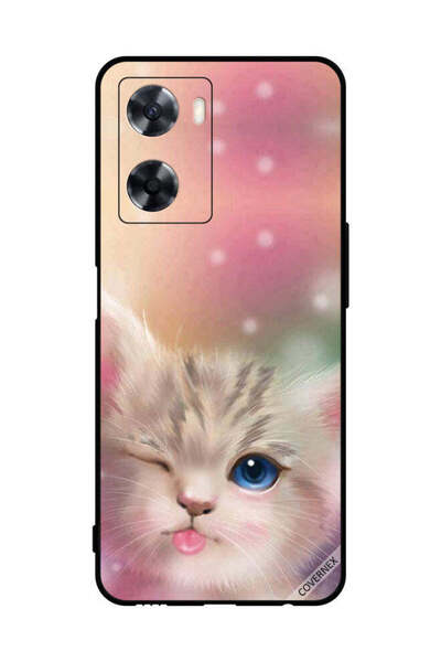 Covernex غطاء حماية لهاتف Oppo A57s - قطة لطيفة