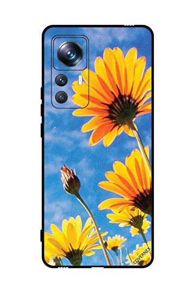 Covernex غطاء حماية لهاتف شاومي 12T برو - زهور عباد الشمس