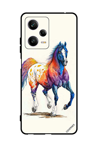 Covernex Protective Case Cover For Xiaomi Redmi Note 12 Pro Horse Paint Art