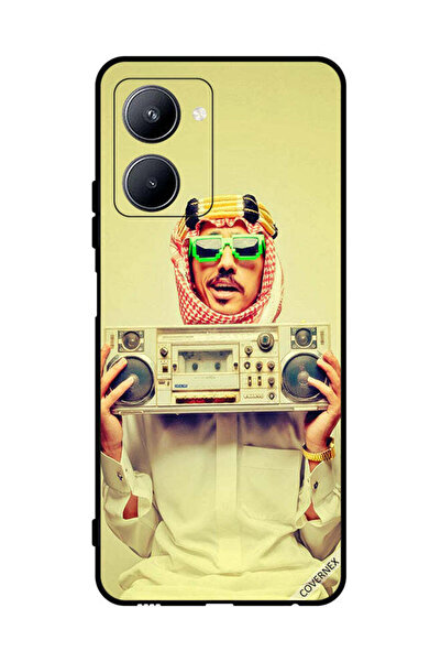 Covernex غطاء حماية لهاتف Realme C33 يحمل جهاز موسيقى عتيق