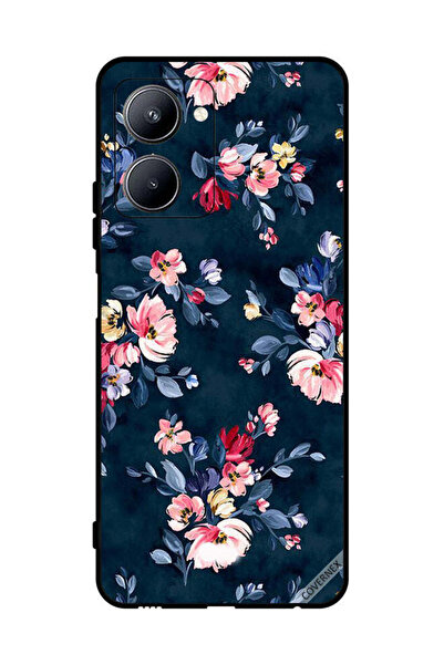 Covernex غطاء حماية لهاتف Realme C33 مزين برسومات زهور مرسومة يدويًا