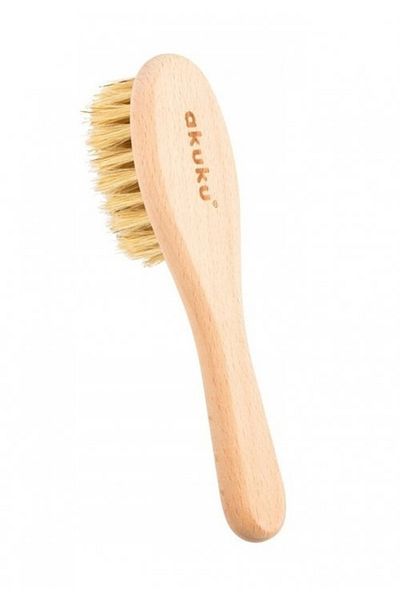 Akuku Baby hair brush, A0669, 0 months+, Brown