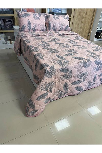 Sudemhome Modern Style Double King Size Pique Bedspread Set 230X250Cm 2Pcs Pillowcases 50X70Cm