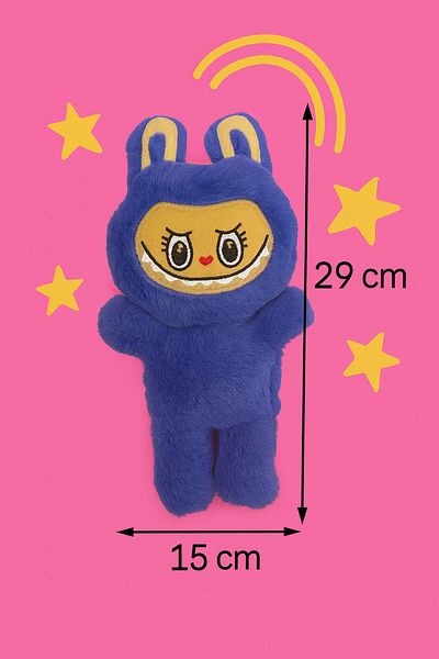 SNSTİCARET Labubu Plush Doll Decorative Pillow, Sleeping Companion Labubu Toy